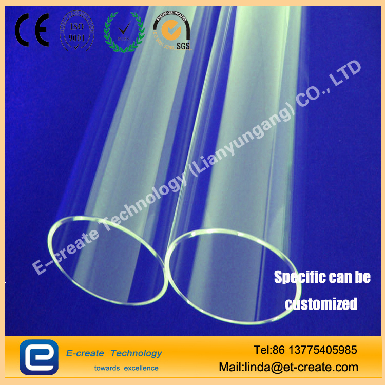 High - purity clear quartz tube