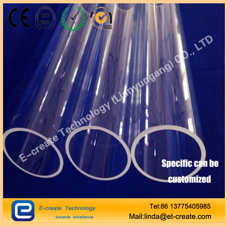 High - purity clear quartz tube
