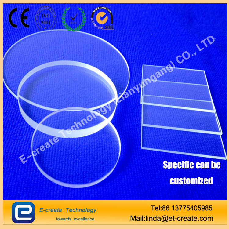 High light transmittance 92- 99.5% transparent uv quartz glass plate, clear quartz glass sheet