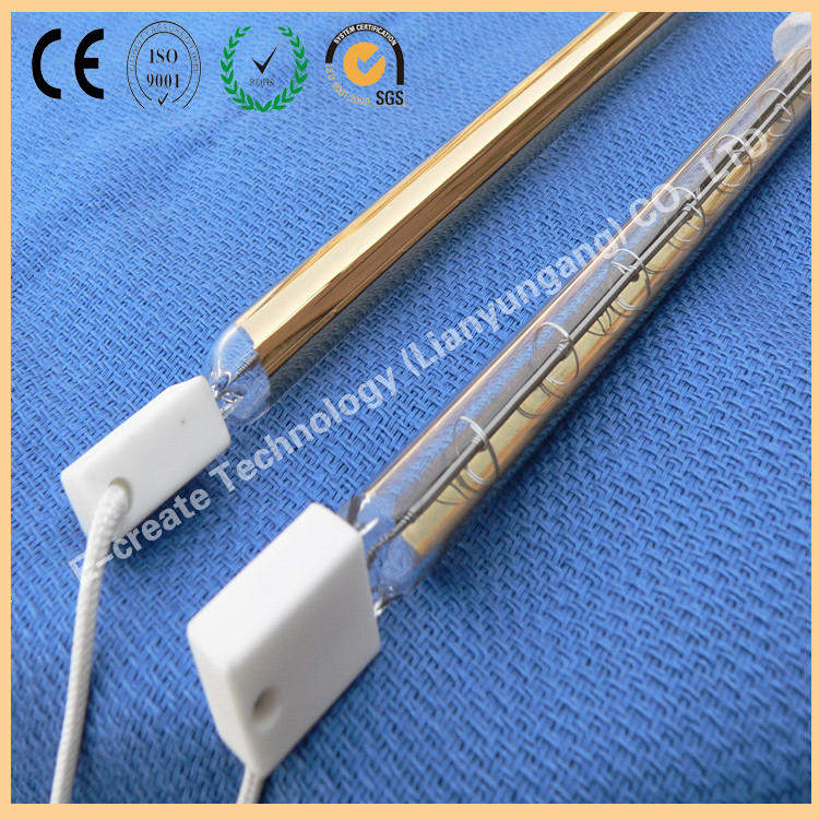 Double hole heater, infrared tube, gold plated heater, gold plated tube
